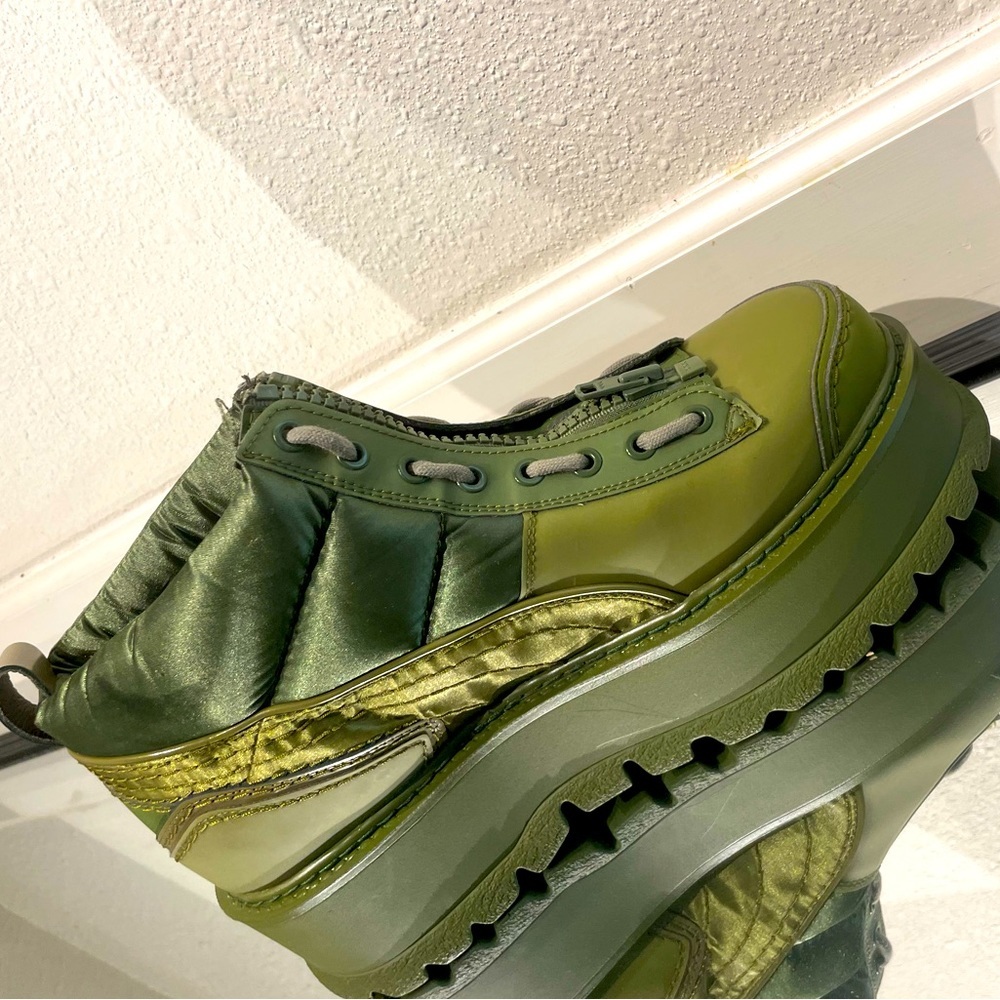 PUMA FENTY BY RIHANNA CYPRESS GREEN PLATFORM SNEAKER BOOTS